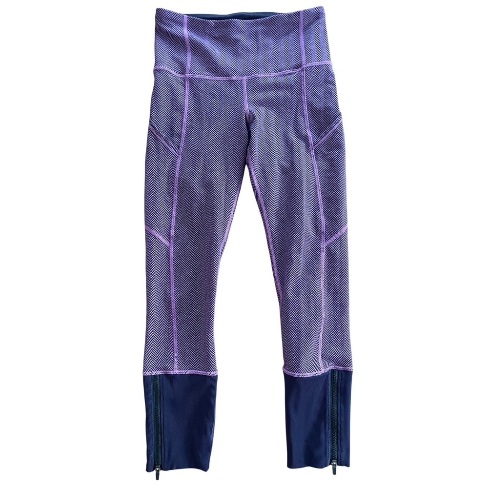 Lululemon Purple Herringbone Leggings 4
